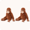 Punch Monkey Plush 2PCS